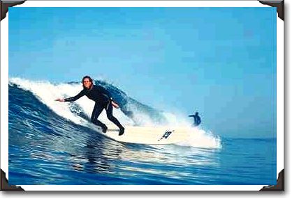Lady surfer in California