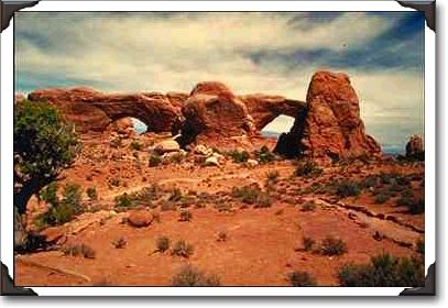 North and South windows, Arches National Park, Utah