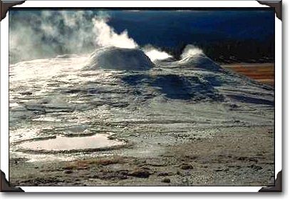 Volcanic land, Upper Geyser Basin, Yellowstone National Park