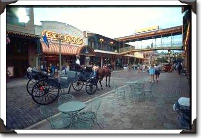 Horse-drawn wagon, Church Street Station, Florida