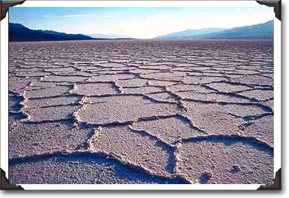 Salt patterns, Death Valley National Park, California
