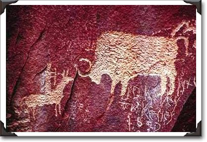 Petroglyphs, Newspaper Rock, Utah