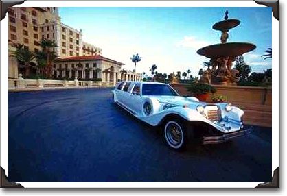 Limousine for wedding, Breakers Hotel, Florida