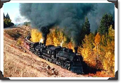 Cumbres and Toltec Railroad, No. 487 and No. 484m, New Mexico