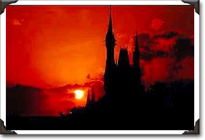 Walt Disney World at sunset, Orlando, Florida