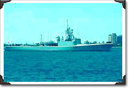 "HCMS Saskatchewan", Canadian Navy destroyer escort, California
