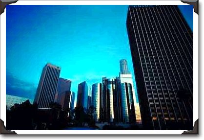 Downtown Los Angeles skyline, California