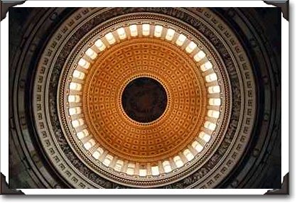 The ceiling of the Capitol Dome, Washington, D.C.