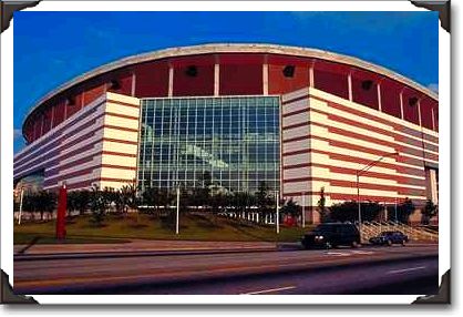 Georgia Dome, home of the Atlanta Falcons football team, Georgia