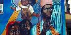 Afro-American wall mural