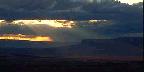 Sunset over Vermilion Cliffs and Kaibab Plateau, Arizona
