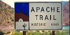 Apache Trail marker near Roosevelt Lake