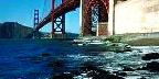 Golden Gate Bridge from South Side Beach, San Francisco, ...