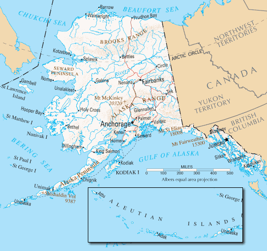 Alaska Map - Listings United States