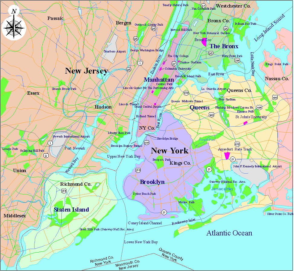 New York Metro Map, New York