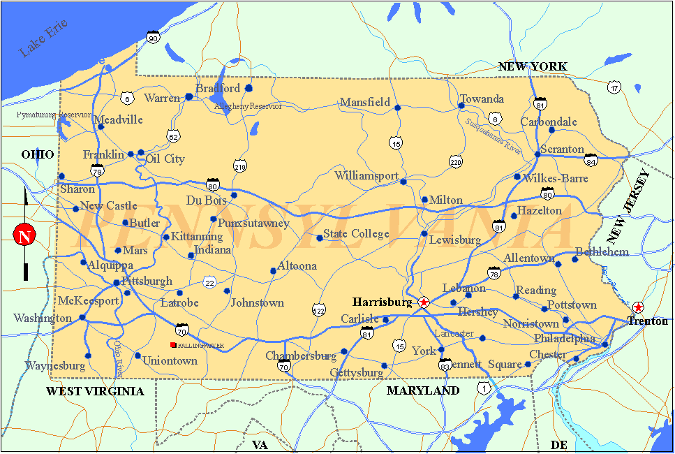 Pennsylvania Map
