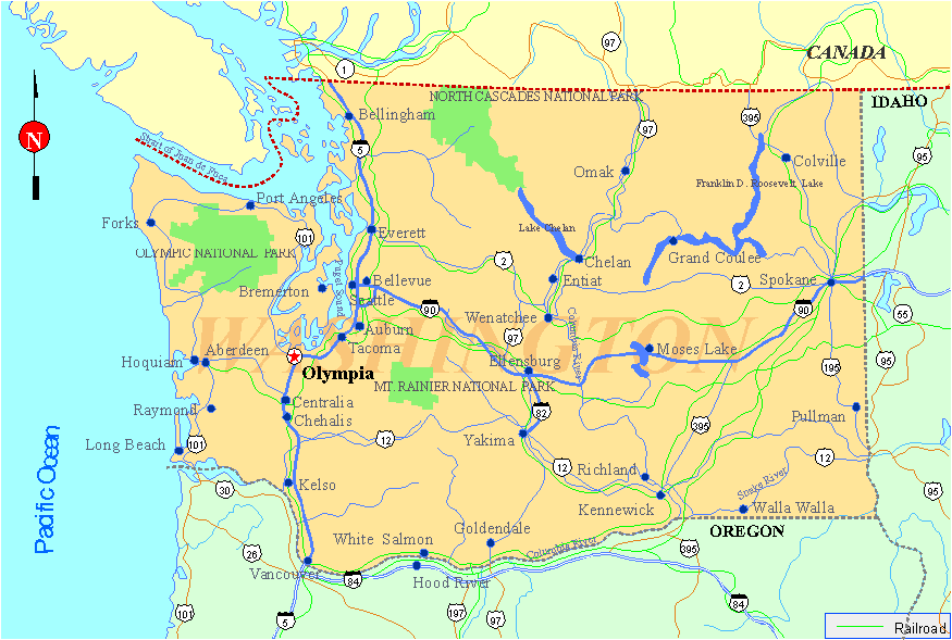 Washinton State Map